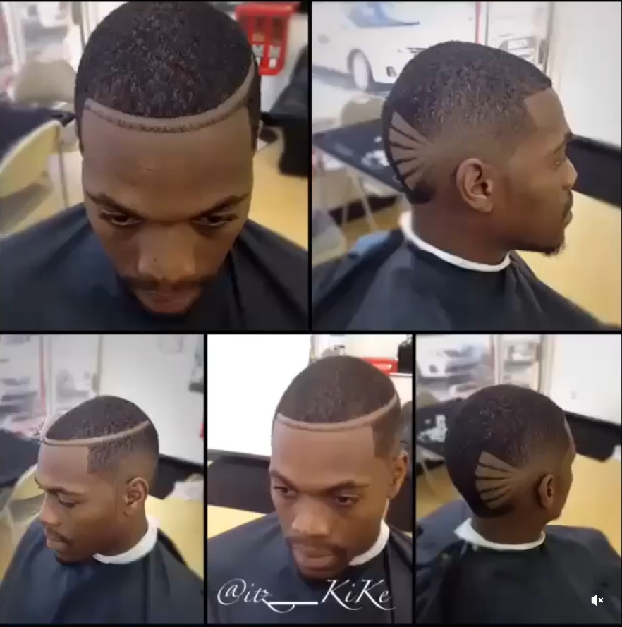 Line-up and custom hair design work